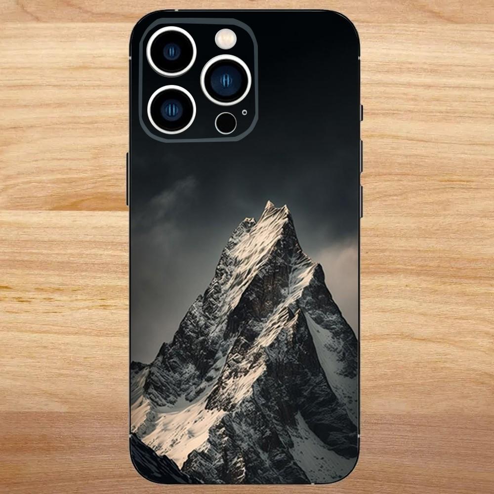 Эверест мир первая Чехол для телефона для iPhone 16,15,14,13,12,11,Mini,Pro,SE,MAX Белый Матовый Ударопрочный Чехол