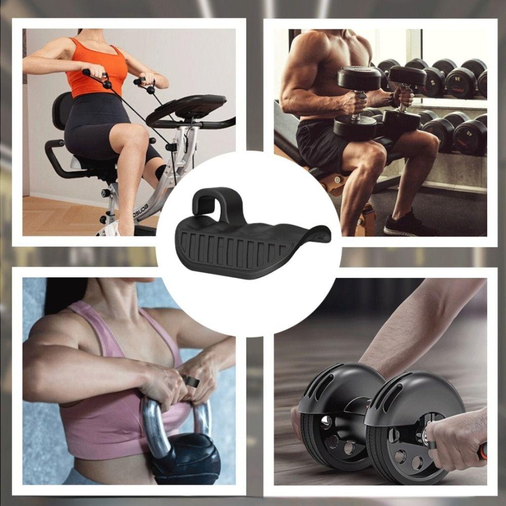 1 Pair Anti-slip Fitness Palm Power Pad Index Finger Buckle Dumbbel Training Handle Build Muscle