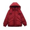Short Down Cotton Jacket for Women Winter New Fashionable Stylish Small Size Hooded Thickened Cotton Coat