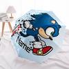 1pc Sonic Running Custom Name Automatic Folding Umbrella - Compact 8-Rib Design, Durable Plastic & Iron, Daily Use 011