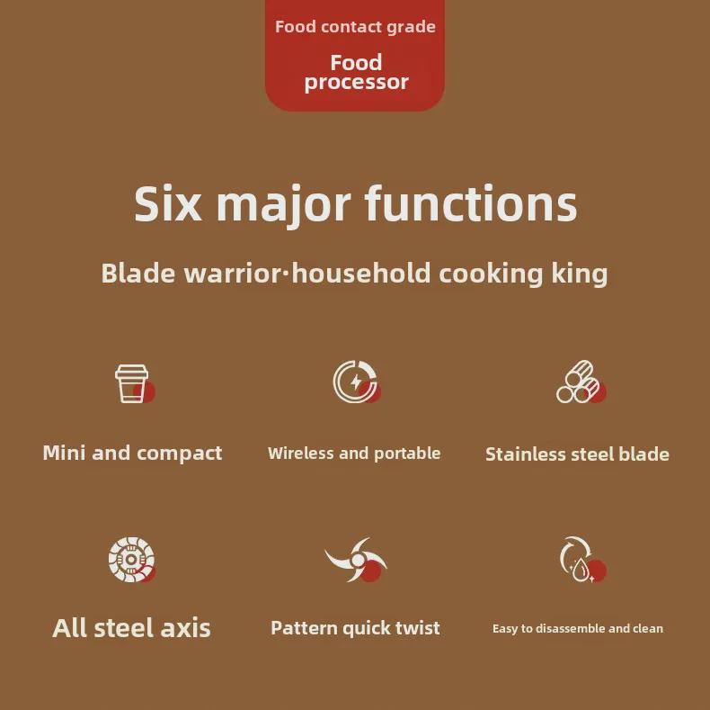 Многофункциональная мини-электрическая чесночница и комбайн для детского питания