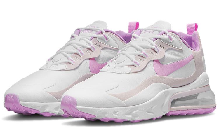 Nike Air Max 270 React 'White Fuchsia Glow Platinum Violet' Женские CZ1609-100