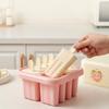 Пластиковые формы для эскимо 8 ячеек DIY Машина для приготовления фруктового льда с крышкой Многоразовые палочки Легко извлекаемая форма для мороженого Форма для льда для детей Кухня
