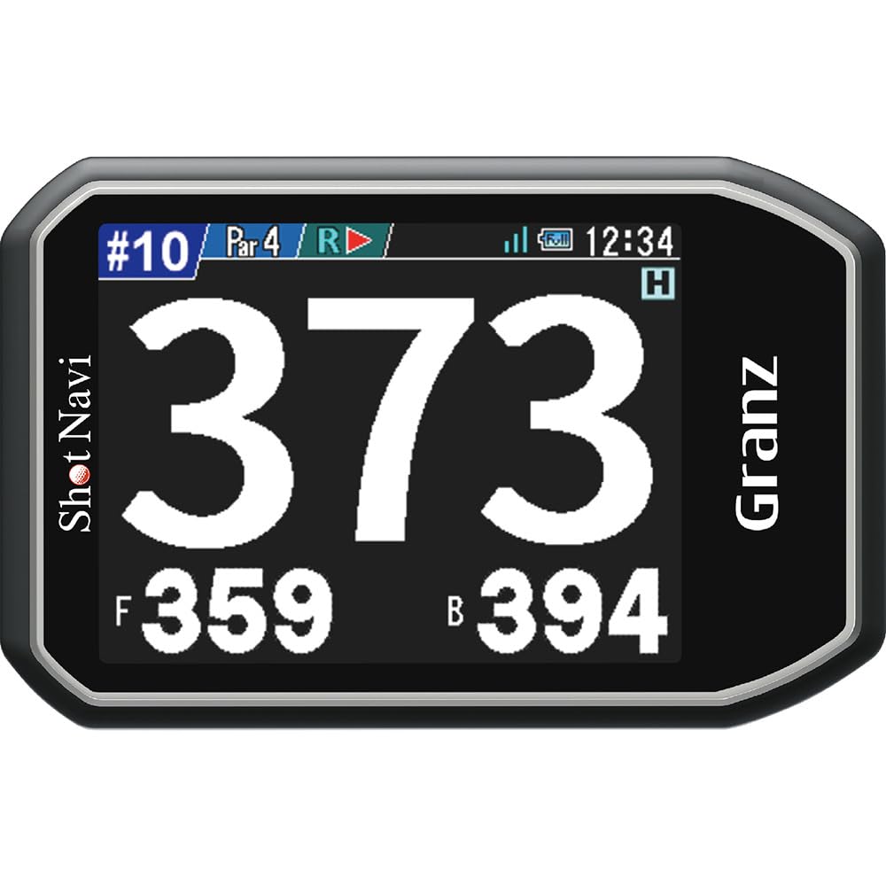 Shot Navi Granz BK Гольф GPS с сенсорным большим экраном Сделано в Оснащен новейшим GPS Michibiki L1S Соревновательный Панель разницы высот, Текст,