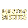 DIY Clock Numerals Parts Gold Plastic Roman Numerals