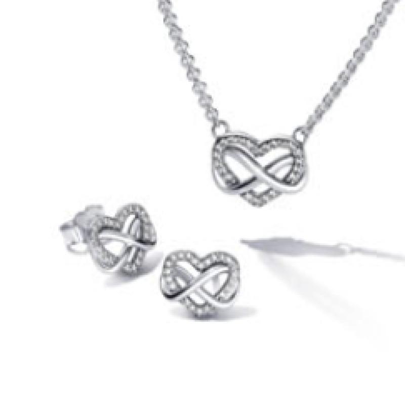 Pandora Sparkling Infinity Heart Collier Necklace 392666c01