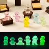 Cartoon Simulation Mini Luminous Miniature Figurine Cute Ornament Kawaii Desktop Diy Home Decoration Children Accessories Gifts