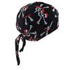Cotton Skull Cap Head Wrap Cap Motorcycle Biker Hat Butterfly Print Bandana