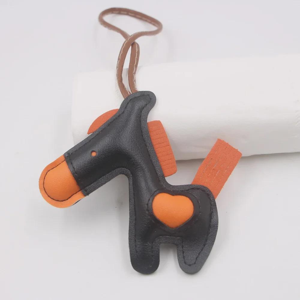 Модный маленький ослик кожаный шнурок для рюкзака и кулон на сумку