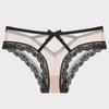 French Low-Waist Lace Bow Panties: Ultra-Thin, Breathable, Hip-Lifting Women's Briefs