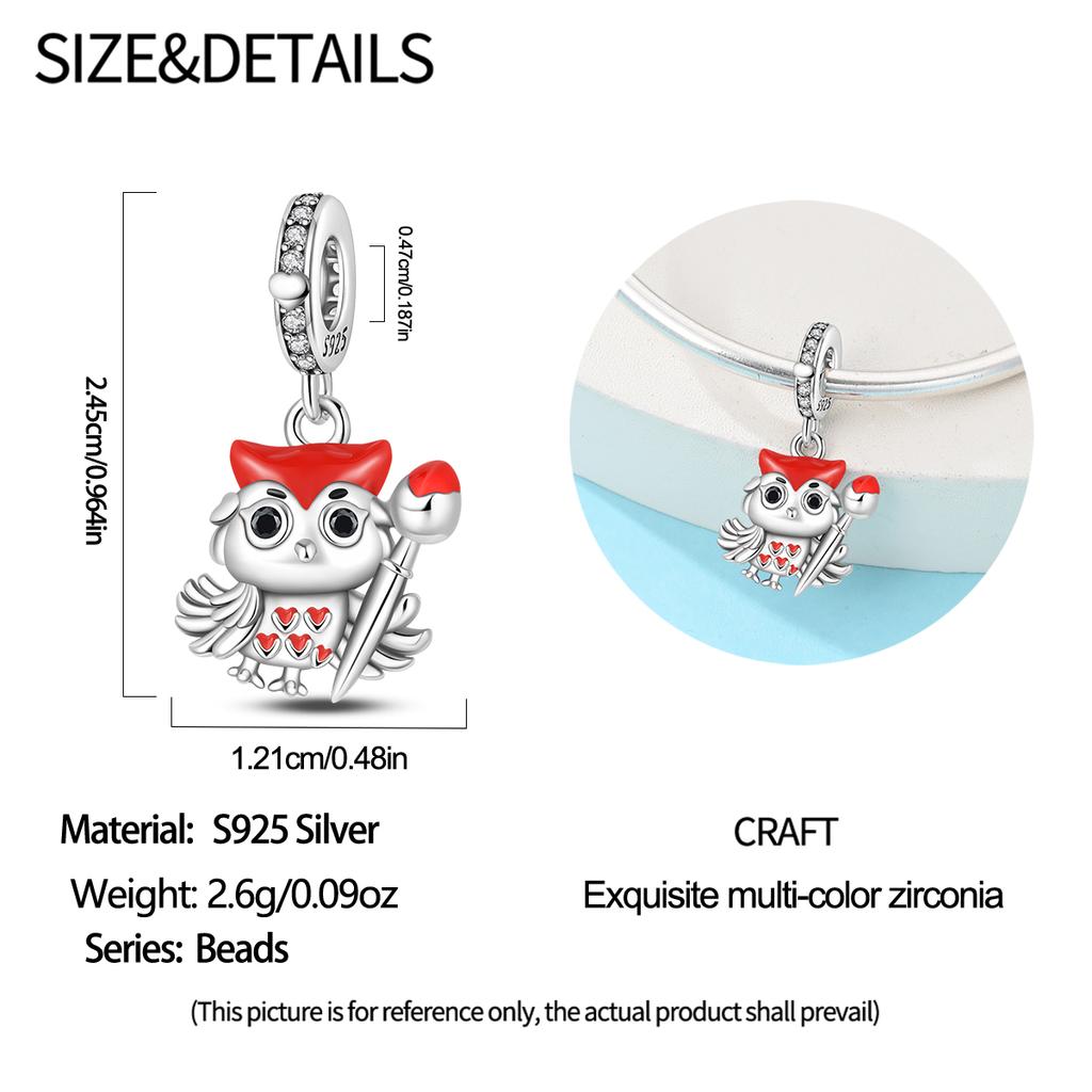 Copper Back To School Season Backpack Laptop Earbuds Pendant Fit Original Charms Bracelets Women Diy Jewelry Gift