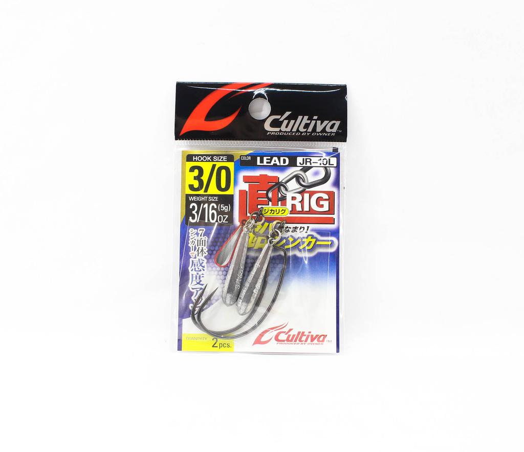 Sale Owner JR-10L Jika Rig Sinker Worm Hook 3/16 Oz Size 3/0 (5657)