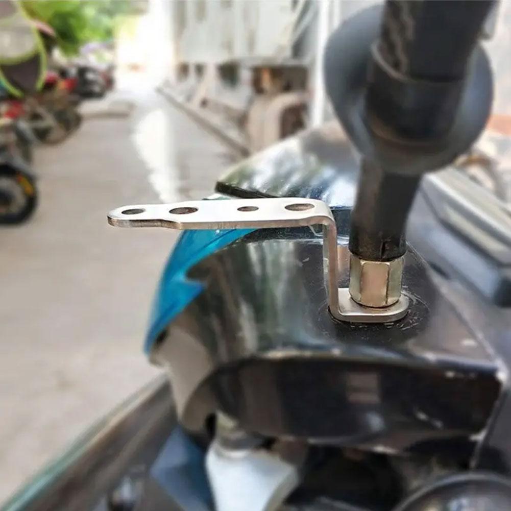Кронштейн для светодиодной фары мотоцикла, зеркало заднего вида, лампа, удлинитель, держатель, зажим, аксессуары для мотоциклов