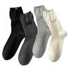 24 Autumn Rhinestone Jewelry Socks Miu Wind Simple Loose Stacking Socks Bow Tube Socks Women'S Sweet Beautiful Women Socks