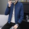 Jacket Men's Spring Baseball Collar Jacket Men's Commuting Simple Jacket Windproof Men's Trendy Youth Baseball Uniform