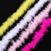 2M 13G Marabou Feathers Boa Christmas Tree Pink Turkey Feather On Ribbon Wedding Dress Shawl Decorative Crafts Feathers