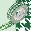 Masking Tape - MT Deco - Green Houndstooth - Washi Paper - Repositionable - Mixed