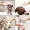 Pet shampoo brush, silicone massage rubber bath comb with liquid shampoo storage device, suitable for dog cat beauty tools