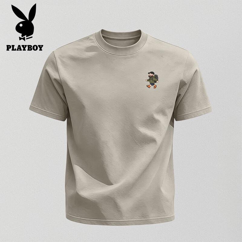 PLAYBOY Мужская футболка с коротким рукавом свободного кроя