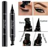 Double Head Wing Seal Eyeliner Waterproof and Non-smudgy Natural Stereoscopic Quick Dry Liquid Eyeliner Eye Makeup Lasting Setting Women's Makeup