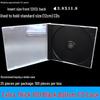 Толстый прозрачный двойной CD-кейс для хранения с вкладышем
