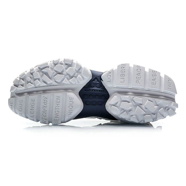 Кроссовки для баскетбола в стиле ретро LiNing Countflow Monster Eye Mid Durable Breathable Retro Basketball Shoes Men sneakers White Red AGLP135-3