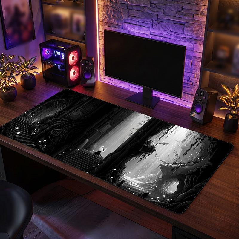 Big Mouse PadHollow Knight Extended Soft Desk Mat Gaming Office Computer Table Decor Mat