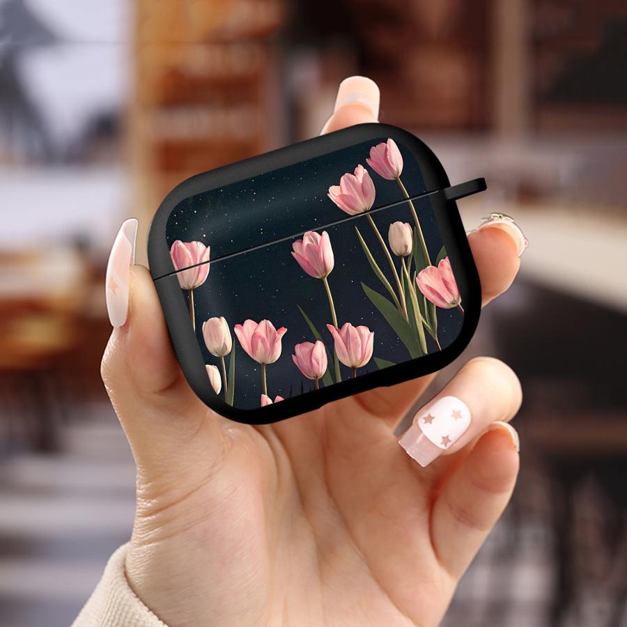 Розовый чехол-тюльпан для Airpods 3 1 Pro Pro3 Pro2 2 4 Чехлы для наушников Обложка
