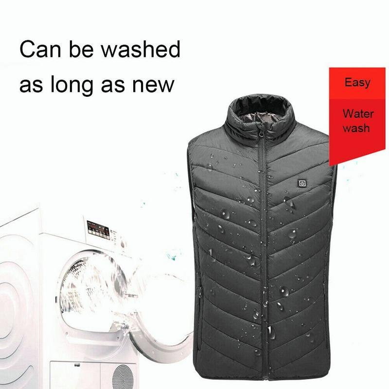 9 мест жилет с подогревом для мужчин женщин USB куртка с подогревом тепловой жилет охотничий жилет зима