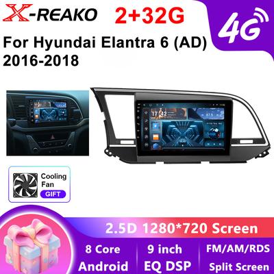 Для Hyundai Elantra 2016 - 2018 9-дюймовый IPS QLED экран WiFi+4G Bluetooth GPS DSP Android автомобильный радиоприемник мультимедийный проигрыватель