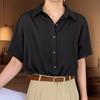 Летняя рубашка с короткими рукавами для женщин, свободный универсальный японский стиль, свободный деловой стиль, формальный топ