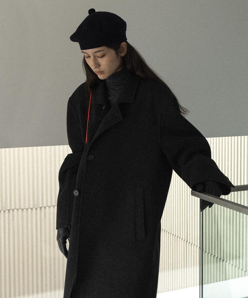 Blankroom Her Pound Shell Coat (Handmade)_Black