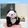 Plush Endearing Panda Keychain Charming Design Colorful Accessory For Use Daily