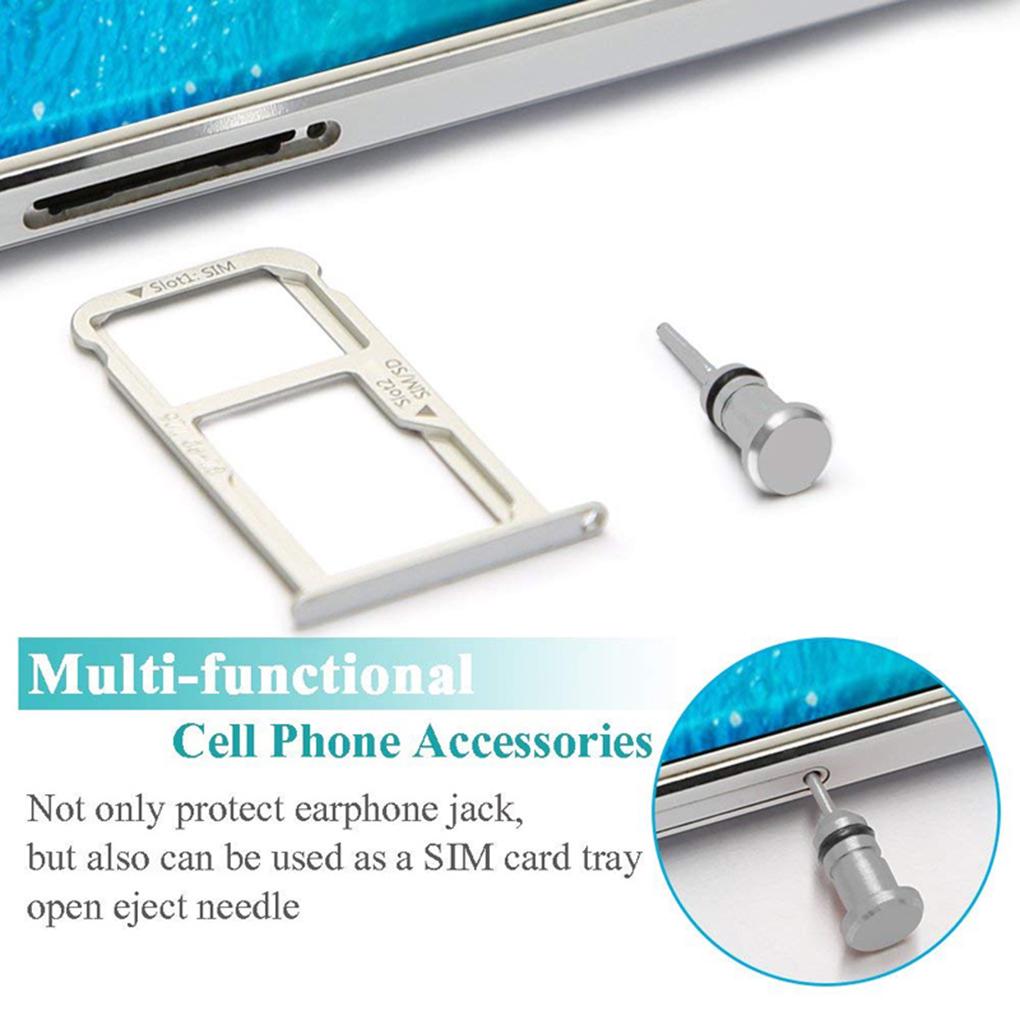 2 ШТ./Компл. Заглушка от пыли для порта зарядки + порта для наушников, Замена для Android мобильного телефона, Заглушка для 3,5 мм гарнитуры