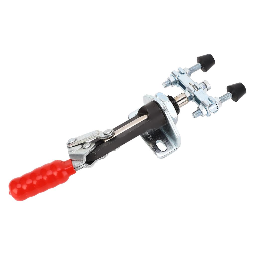 Зажим с двумя головками, ход 32 мм, удерживающая способность 250 кг, с боковым приводом, быстросъемный, тянущий, толкающий