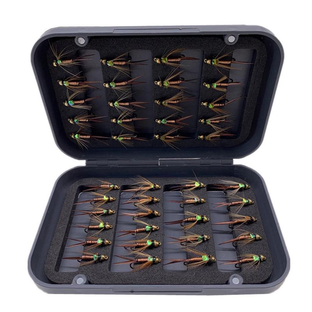 25 шт./кор. латунная головка-бусина, быстро тонущая муха-нимфа, медная приманка для ловли форели John Mayfly Stonefly