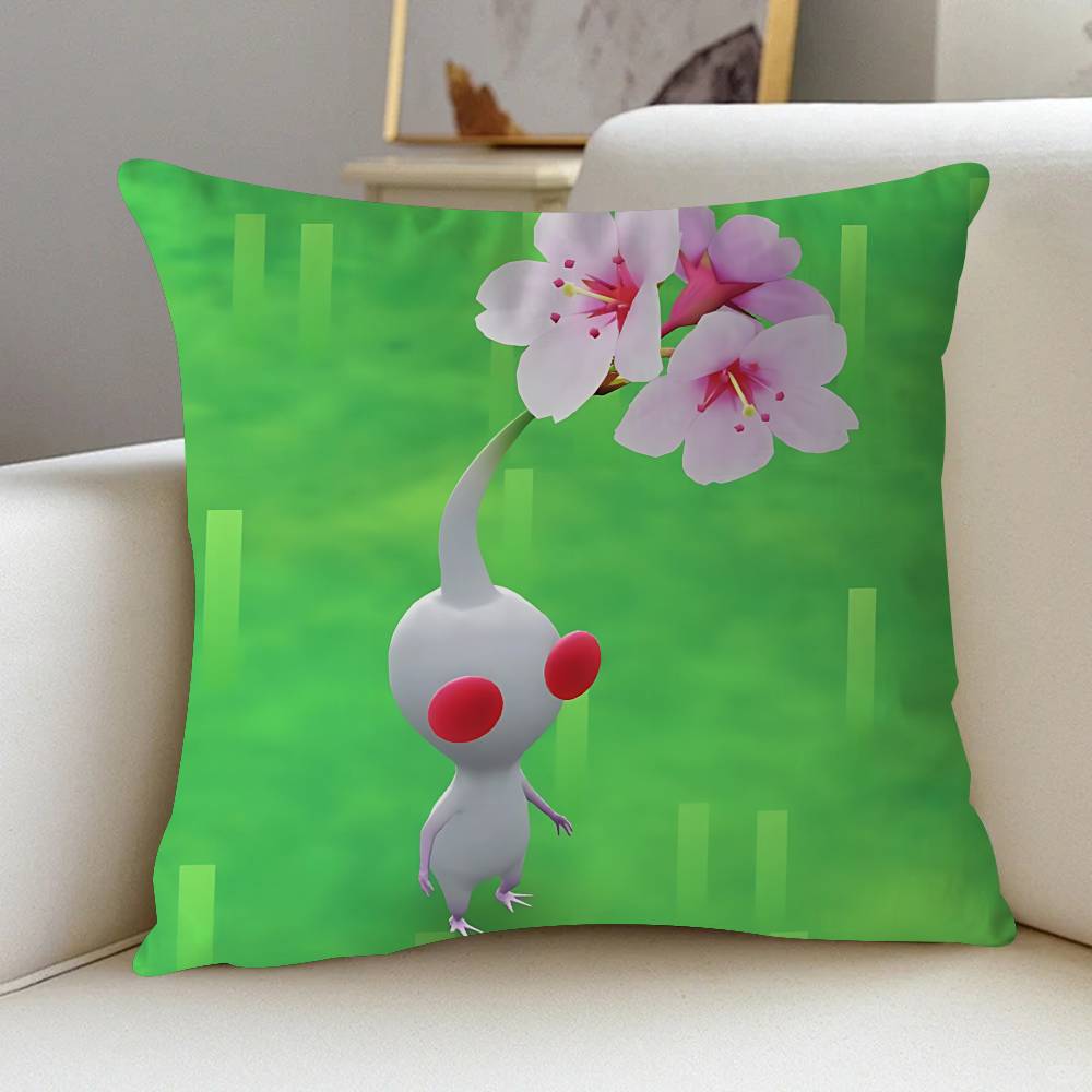 Наволочка Pikmin Мультяшный Подарок Чехол для Подушки Спальня Дом Диван Стул Сиденье Декор Наволочка