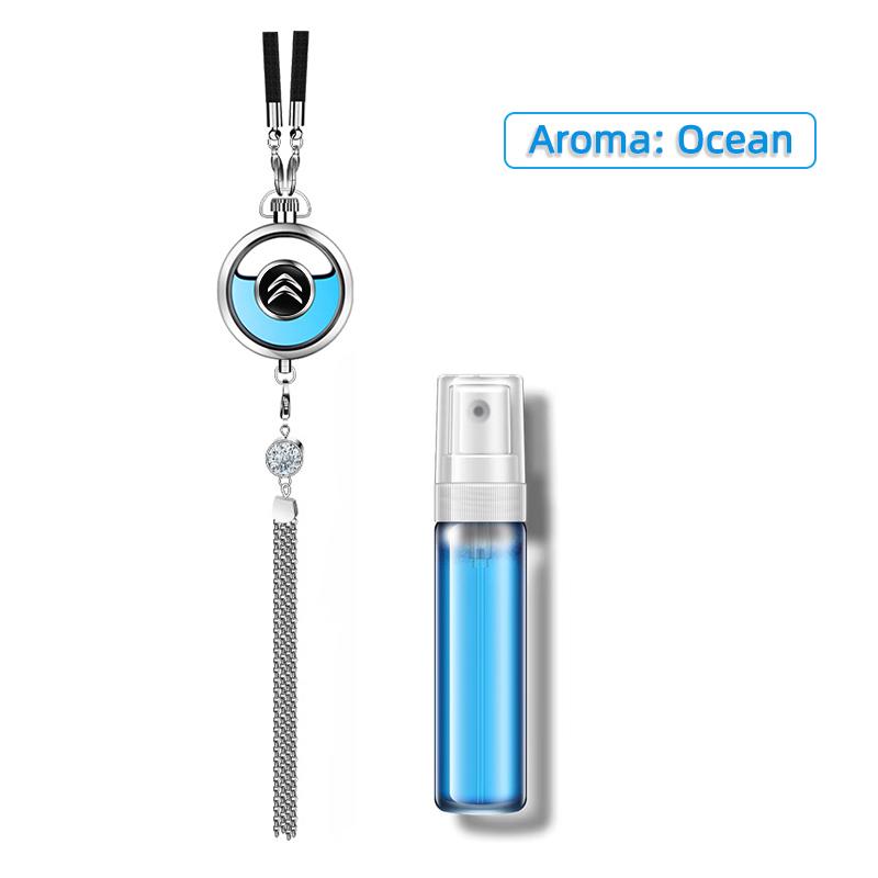 Car Logo High-Grade Air Diffuser Aroma Perfume Pendant Freshener For Citroen Celysee C6 C3 C5 Aircross Picasso Cactus Berlingo