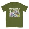 Turnstile  Pure Cotton T Shirt For Unisex Summer  Y2K Funny T Shirts Crewneck Novelty Tees Oversized Wholesale Tops