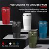Sticker Tesla 500ml Stainless Steel Coffee Tumbler Thermos Cup Portable Travel Thermal Mug For Tesla Roadster Model 3 Model