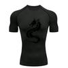 Мужская спортивная футболка Dragon Тренировка Фитнес Компрессионная с коротким рукавом Рашгард для мужчин Атлетические футболки Футболка для тренировок