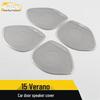 Verano Car Door Speaker Cover: Stainless Steel Decorative Stickers for 15 Models