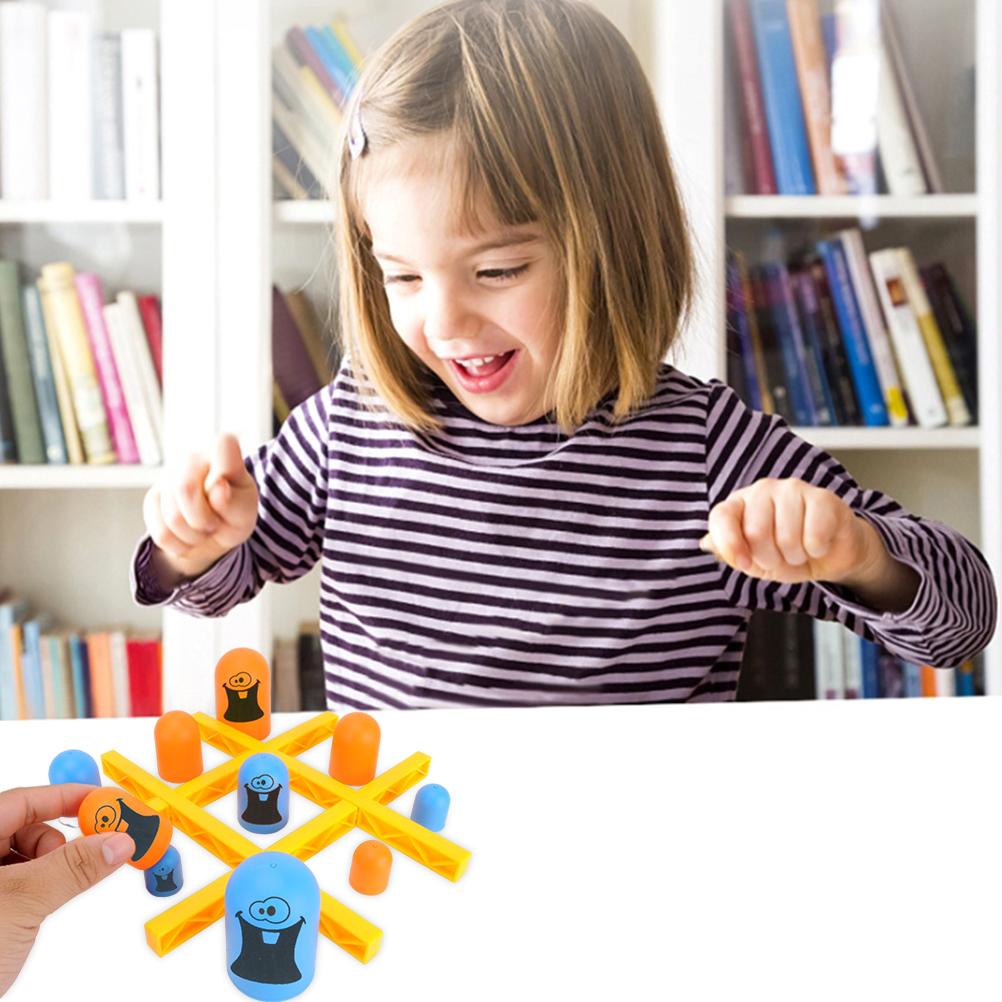 1 Set of Stacked Cup XO Chess Leisure Board Link Game Indoor Parent Child Interactive Game