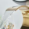 Золотой водопад кран для ванной комнаты кран хрустальная ручка широко распространенный смеситель для горячей и холодной воды Torneiras для кранов для раковины