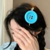 4pcs Fashion Colorful  Y2K Large Button Side Hair Clip Harajuku Candy Girls Gift Subculture Vintage INS Decoration Accessories