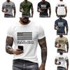 Men's Printed Short Sleeve T-Shirt Men's Loose Casual Short Sleeve Top