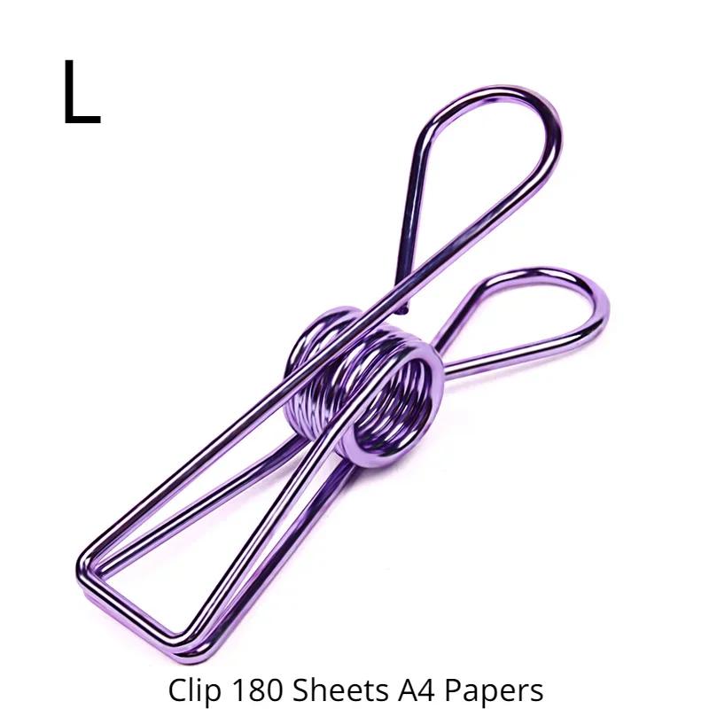 2 шт./набор металлических зажимов для офиса, школы, канцелярских принадлежностей, скрепок для файлов, документов, органайзеров