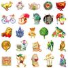 50 New Style Vintage Style Series Decorative Stickers Nordic Style Waterproof Stickers