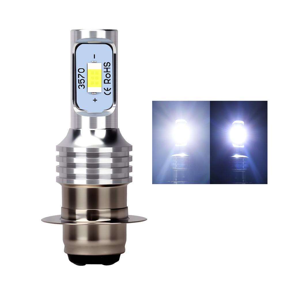 Светодиодные лампы H4 BA20D P15D Светодиодная фара для мотоцикла Дальний/Ближний свет Лампа Светодиодный прожектор Двухцветные аксессуары для мотоцикла Подключи и играй