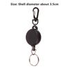 Anti Lost Keyring Elastic Steel Wire Pull Keychain Tag Card Holder Recoil Belt Metal Badge Retractable Reel Id Badge Holders